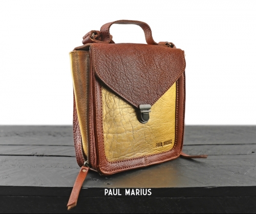 FLEUR DE COTON - Figeac : sac à main Paul Marius : Mistinguette Naturel/doré